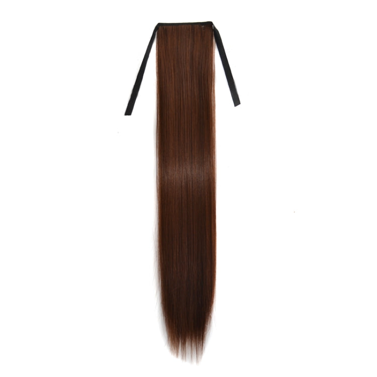 Natural Long Straight Hair Ponytail Bandage-style Wig Ponytail for Women，Length: 75cm, 75cm