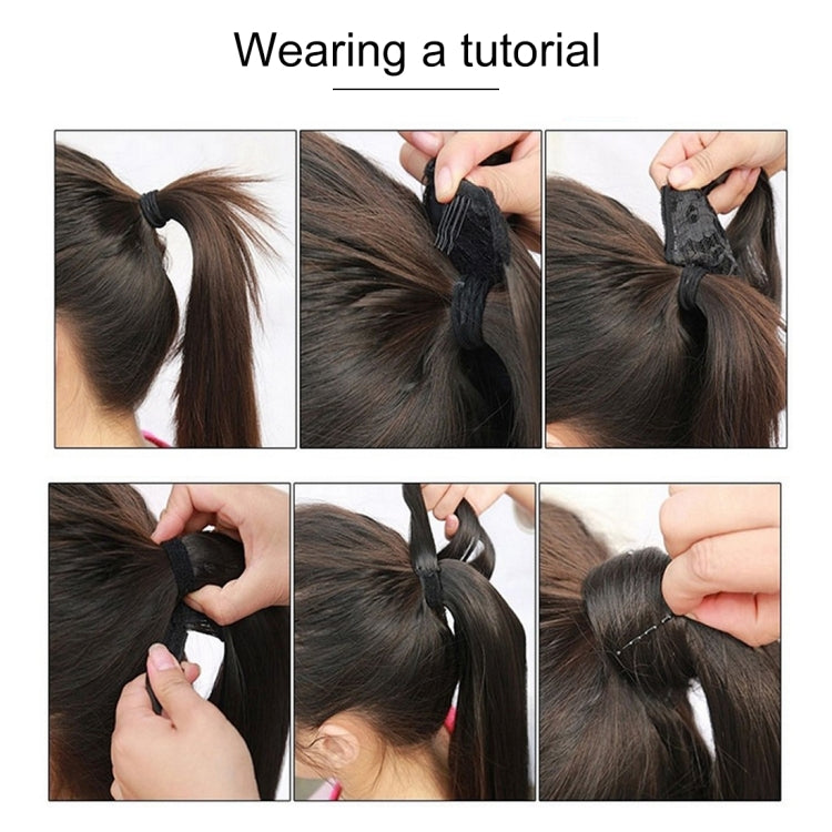 2M33# Invisible Seamless Bandage-style  Wig Long Straight Hair Wig Ponytail, 2M33#