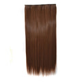 12# One-piece Seamless Five-clip Wig Long Straight Wig Piece, 12#