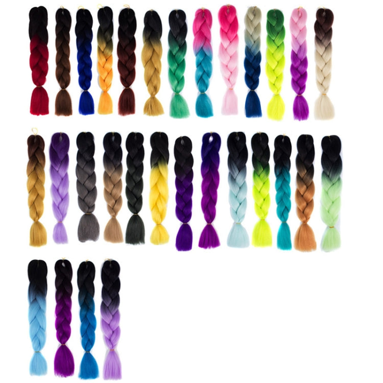 Fashion Color Gradient Individual Braid Wigs Chemical Fiber Big Braids, Length: 60cm(04 Black+Red), 04, 05, 07, 09, 10, 11, 12, 13, 14, 19, 20, 22, 23, 24, 32, 33, 39, 40, 41, 48, 52, 53, 55, 57, 58, 60