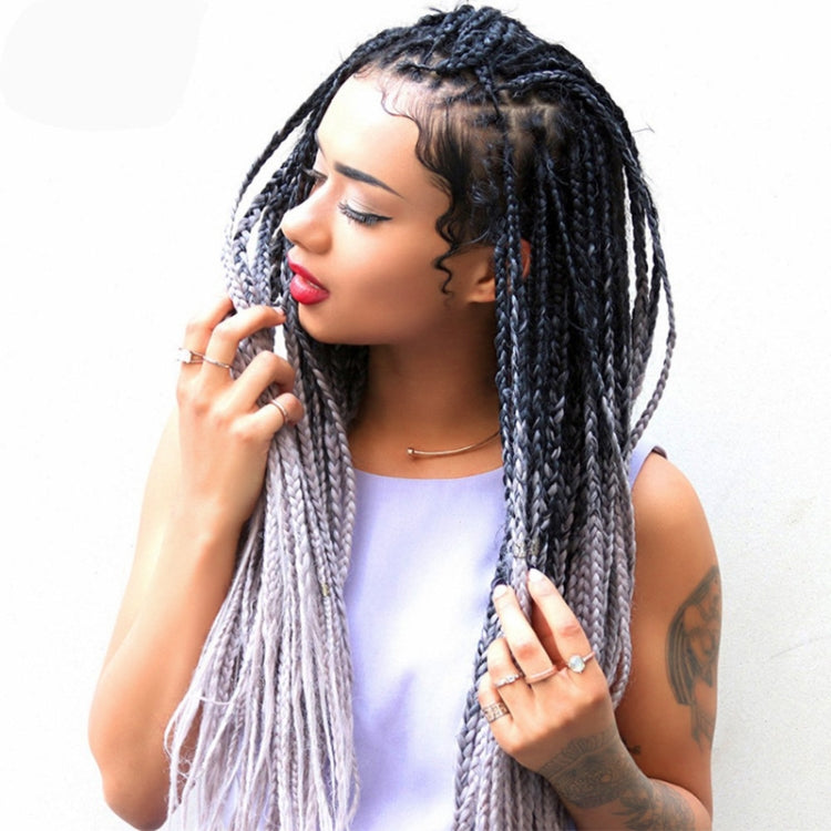 Fashion Color Gradient Individual Braid Wigs Chemical Fiber Big Braids, Length: 60cm(04 Black+Red), 04, 05, 07, 09, 10, 11, 12, 13, 14, 19, 20, 22, 23, 24, 32, 33, 39, 40, 41, 48, 52, 53, 55, 57, 58, 60
