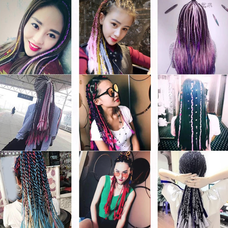 Fashion Color Gradient Individual Braid Wigs Chemical Fiber Big Braids, Length: 60cm(04 Black+Red), 04, 05, 07, 09, 10, 11, 12, 13, 14, 19, 20, 22, 23, 24, 32, 33, 39, 40, 41, 48, 52, 53, 55, 57, 58, 60