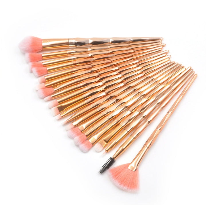 20 in 1 Diamond Handle Eye Brush Multi-functional Makeup Brush, Pink+Blue Handle and Purple Brush, HCB9120A, HCB9120B, HCB9120C, HCB9120D, HCB9120E, HCB9120F, HCB9120G