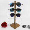 Grain Wood Glasses Display Frame Sunglasses Rack Display Stand, Grain Wood