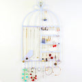 Birdcage Shape Ear Stud Earrings Bracelet Pendant Necklace Jewelry Display Storage Rack
