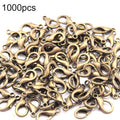 1000 PCS 12mm DIY Jewelry Accessories High-quality Alloy Lobster Claw, 1000 PCS