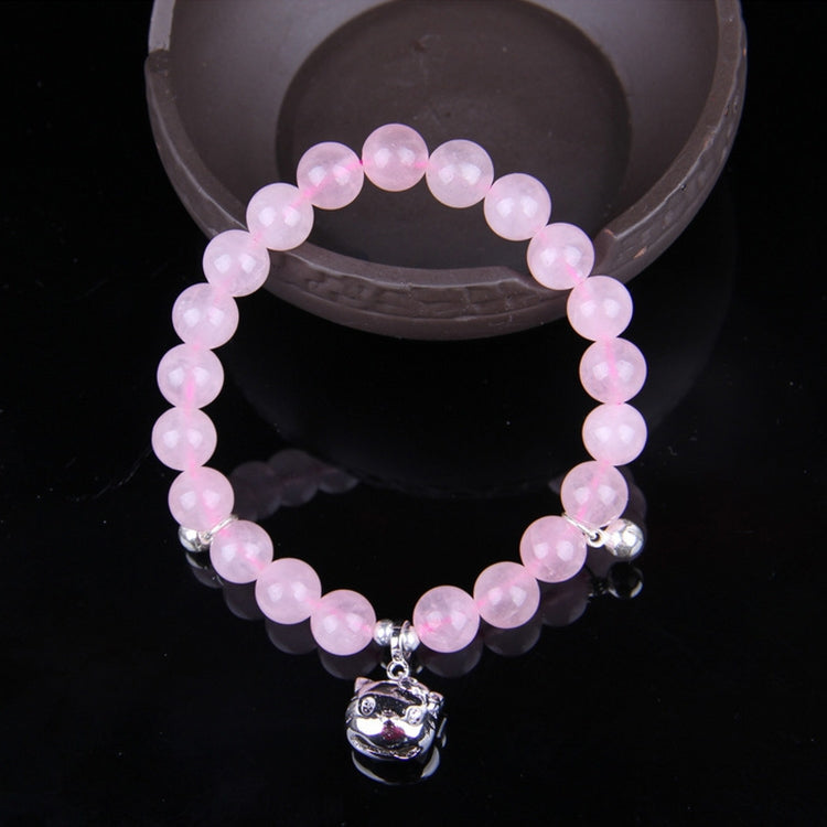 Fashion Jewelry Accessory Garnet Beads Bracelet, Pink Crystal & Cat, Pink Crystal & Elephant & Fish, Red Agate & Elephant, Red Agate & Pi Xiu, Violitde, Garnet, Blue Sandstone & Calabash, Red Agate & Buddha Head, Aquamarine & Longevity Lock, White Jade