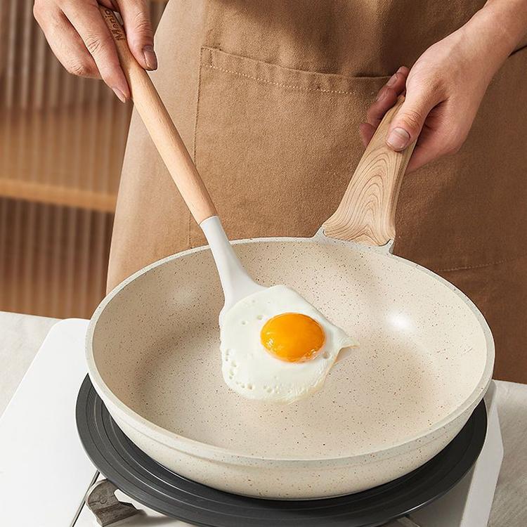 Kitchen Silicone Frying Scoop Fry Shovel Spatula Cooking Utensil, Fry Shovel