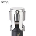 5 PCS Novel Stainless Steel Champagne Wine Bottle Stopper, 5 PCS  Wine Bottle Stopper