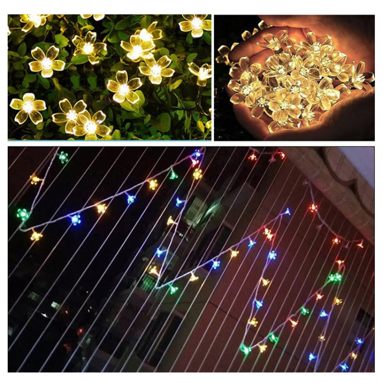 6m 40 LEDs Cherry Blossom  Holiday Decorative Light, Battery Powered, 6m Colorful Light, 6m Warm White Light