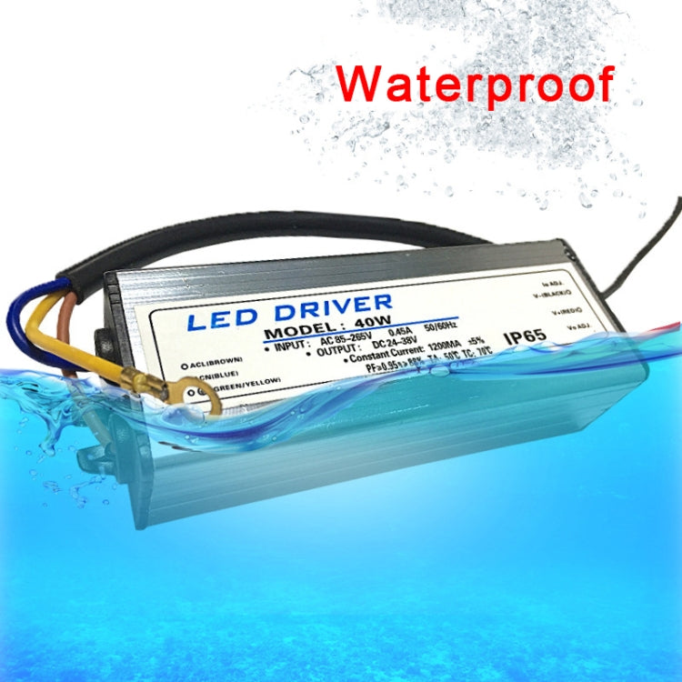 60W LED Driver Adapter AC 85-265V to DC 24-38V IP65 Waterproof, 60W