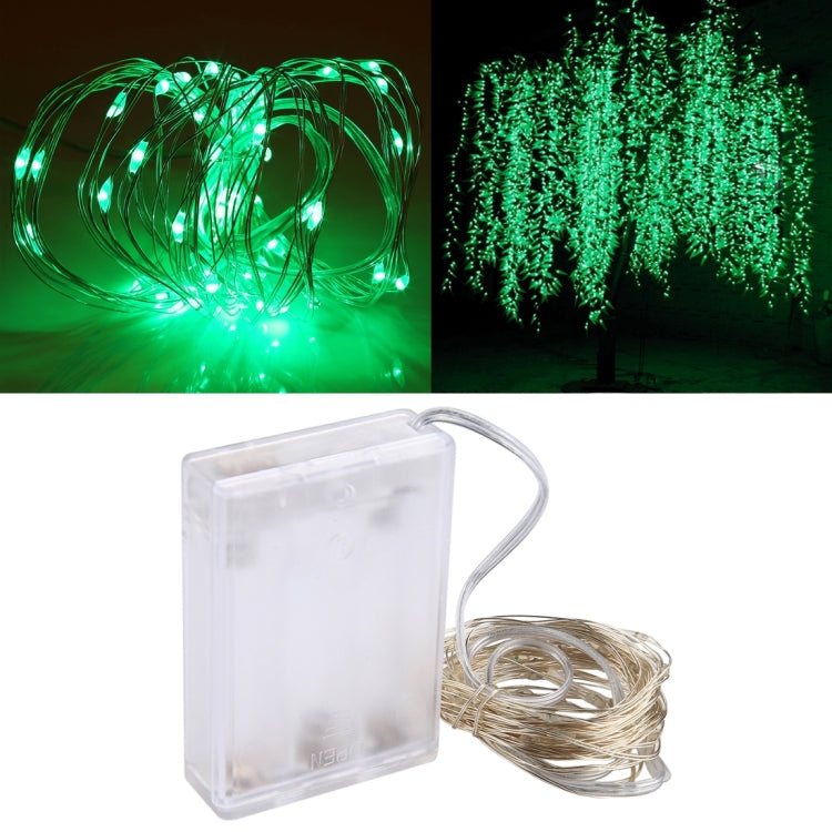 50 LEDs SMD 0603 3 x AA Batteries Box Fairy Lamp Decorative Light, DC 5V, 5m Green Light, 5m Purple Light, 5m Red Light, 5m White Light, 5m Warm White, 5m Yellow Light, 5m Blue Light, 5m Colorful Light, 5m Pink Light