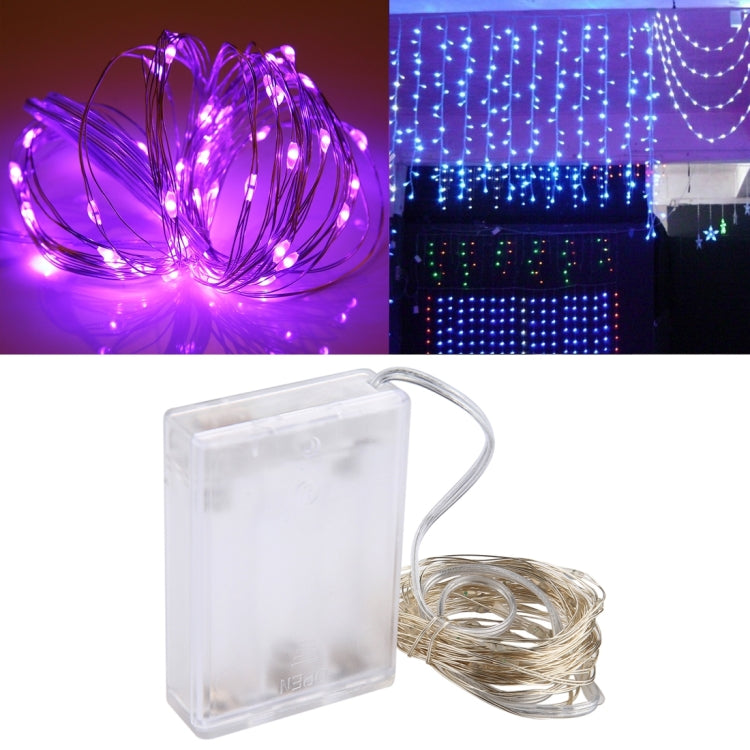50 LEDs SMD 0603 3 x AA Batteries Box Fairy Lamp Decorative Light, DC 5V, 5m Green Light, 5m Purple Light, 5m Red Light, 5m White Light, 5m Warm White, 5m Yellow Light, 5m Blue Light, 5m Colorful Light, 5m Pink Light