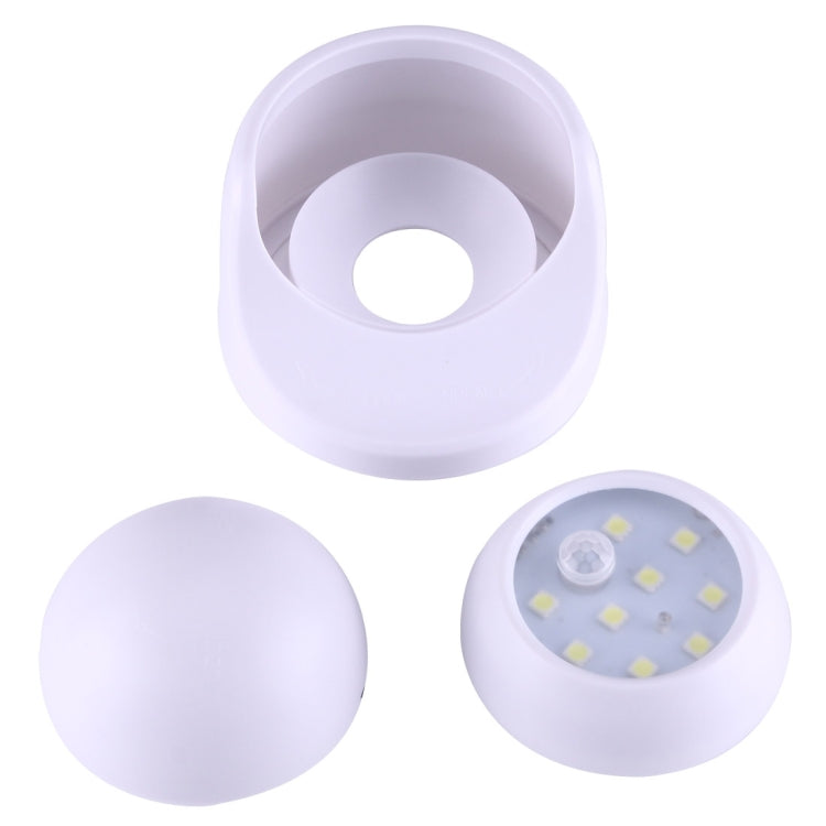 9 LEDs 240 LM 6000K 360 Degrees Rotation Wireless Motion Sensor Wardrobe Light / Night Light / Wall Lamp for bedroom, living room, bathroom, aisle
