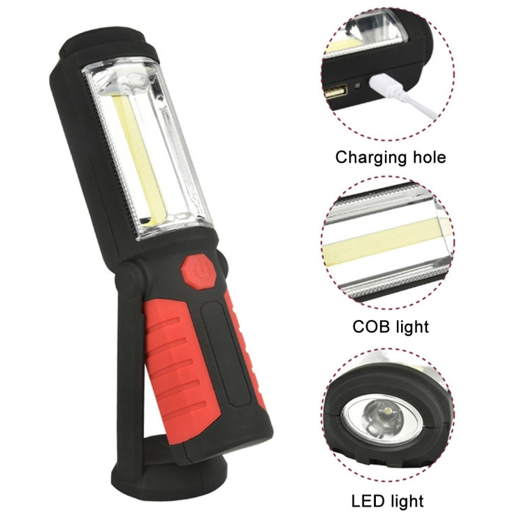 400 LM Multi-function USB Charging Portable Emergency Work Stand Light with Magnetic & 360 Degrees Swivel Hook