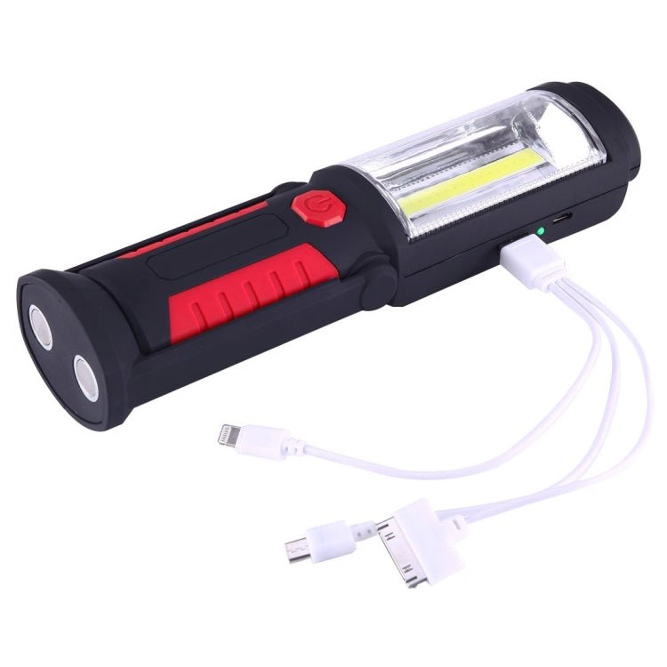 400 LM Multi-function USB Charging Portable Emergency Work Stand Light with Magnetic & 360 Degrees Swivel Hook