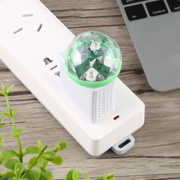 4W RGB USB LED Crystal Magic Ball Stage Light with 8 Pin Adapter, with 8 Pin Adapter