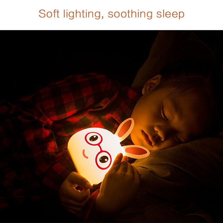 Happy Rabbit Creative Touch 3D LED Decorative Night Light, AAA Battery Version, AAA Battery Version (Pink), AAA Battery Version (Blue)