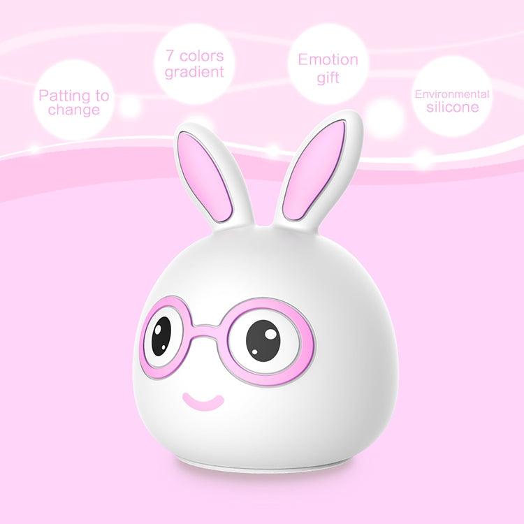 Happy Rabbit Creative Touch 3D LED Decorative Night Light, AAA Battery Version, AAA Battery Version (Pink), AAA Battery Version (Blue)