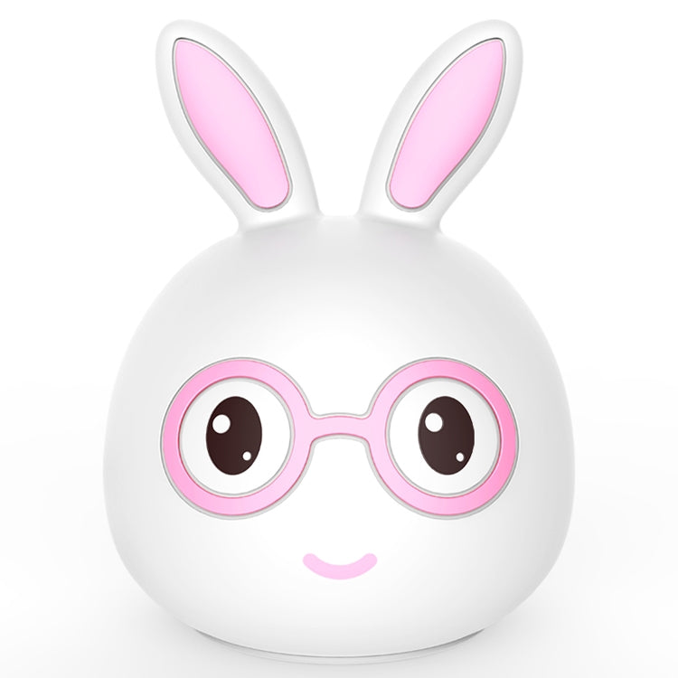 Smiling Rabbit Creative Touch 3D LED Decorative Night Light, USB Charging Version, USB Charging Version (Pink), USB Charging Version (Blue)