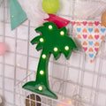 2 x AA Batteries Powered Party Festival Table Wedding Lamp Night Light, Coconut Tree