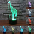 7 Color Discoloration Creative Visual Stereo Lamp Desk Lamp Night Light, Giraffe Style