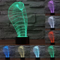 7 Color Discoloration Creative Visual Stereo Lamp Desk Lamp Night Light, Cobra Style