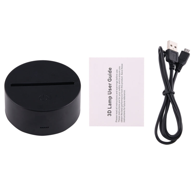 7 Colour Discoloration Creative Visual Stereo Lamp Desk Lamp Night Light, Motorcycle Shape