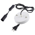 E14 Wire Cap Lamp Holder Chandelier Power Socket with Switch & Base & 1.5m Extension Cable, US Plug, E14