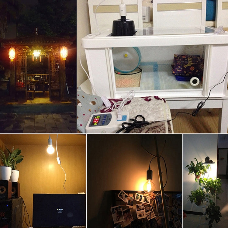 E14 Wire Cap Lamp Holder Chandelier Power Socket with 1.8m Extension Cable, Big UK Plug, Big UK Plug, 1.8m
