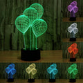 7 Color Discoloration Creative Visual Stereo Lamp Desk Lamp Night Light, Balloon Style