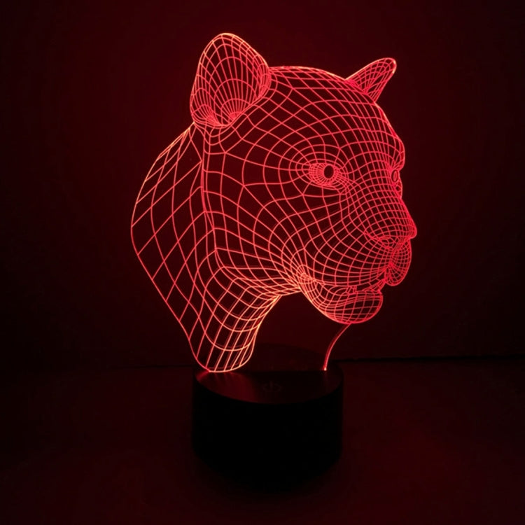 7 Color Discoloration Creative Visual Stereo Lamp Desk Lamp Night Light, Leopard Style