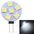 G4 6 LEDs SMD 5050 72LM 2800-3200K Stepless Dimming Energy Saving Light Pin Base Lamp Bulb, DC 12V, G4 6LEDs SMD 5050  72LM, G4 6 LEDs SMD 5050 72LM