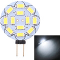 G4 12 LEDs SMD 5730 360LM 2800-3200K Round Shape Stepless Dimming Energy Saving Light Pin Base Lamp Bulb, DC 12V, G4 12LEDs SMD 5730 360LM, G4 12 LEDs SMD 5730 360LM