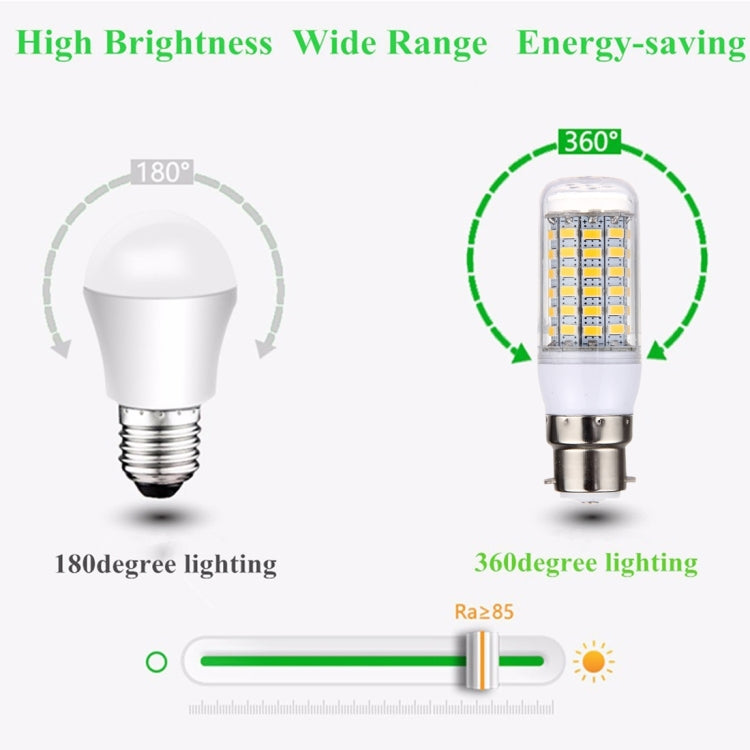B22 5.5W 69 LEDs SMD 5730 LED Corn Light Bulb, AC 12-60V, AC 12-60V