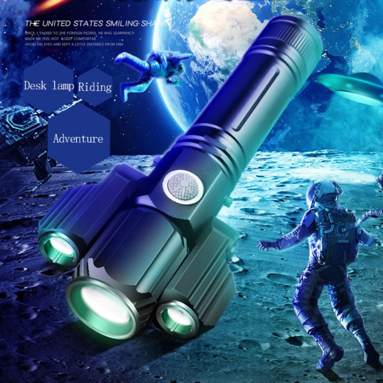 KS-739 USB Charging Waterproof T6+XPE Fixed Focus LED Flashlight with 4-Modes & 18650 lithium battery, KS-739 (&18650)