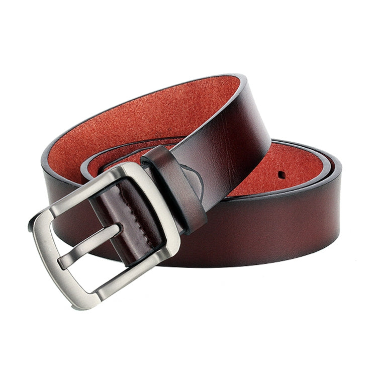 Dandali L8035 Men Casual Antique Pin Buckle Leather Belt Waistband, Size: 110-125cm, L8035
