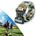 ENNIU 4.3cm Wide Outdoor Casual Nylon Belt Adjustable Multifunction Training Belts for Men, CP camouflage, Army Green, Black, Brown, Urban camouflage, Desert camouflage, Jungle camouflage