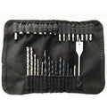 31 in1 Drill and Screwdriver Bit Set Industrial Spade Paddle Flat Wood Woodworking Boring Drill Bits with Portable Bag, 31 in1 Drill