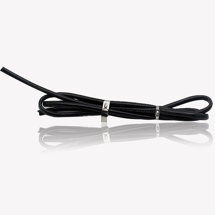 100 PCS 4.6x400mm Stainless Steel Metal Cable Ties Tie Zip Wrap Exhaust Heat Straps Induction Pipe, 4.6x400mm
