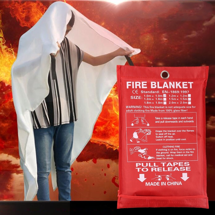 Emergency Survival Fire Blanket Shelter Safety Protector Extinguishers Tent, Size: 1.8×1.8m, Size: 1.8×1.8m