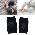 One Pair Anti-slip Children Baby Crawling Walking Knee Guard Elbow Guard Protecting Pads, 12*9CM (Blue), 12*9CM (Light Grey), 12*9CM (Black), 12*9CM (Pink), 12*9CM (Green), 12*9CM (Grey)