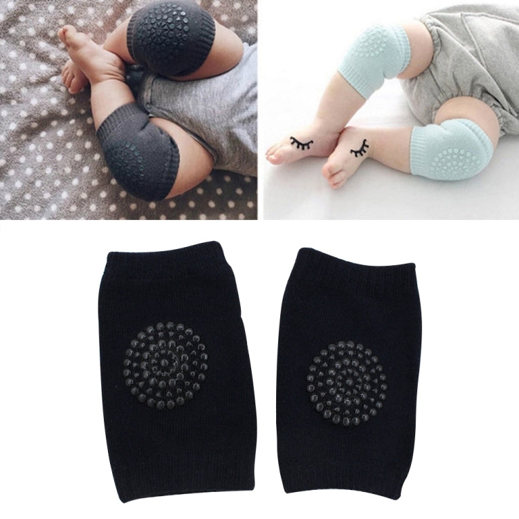 One Pair Anti-slip Children Baby Crawling Walking Knee Guard Elbow Guard Protecting Pads, 12*9CM (Blue), 12*9CM (Light Grey), 12*9CM (Black), 12*9CM (Pink), 12*9CM (Green), 12*9CM (Grey)