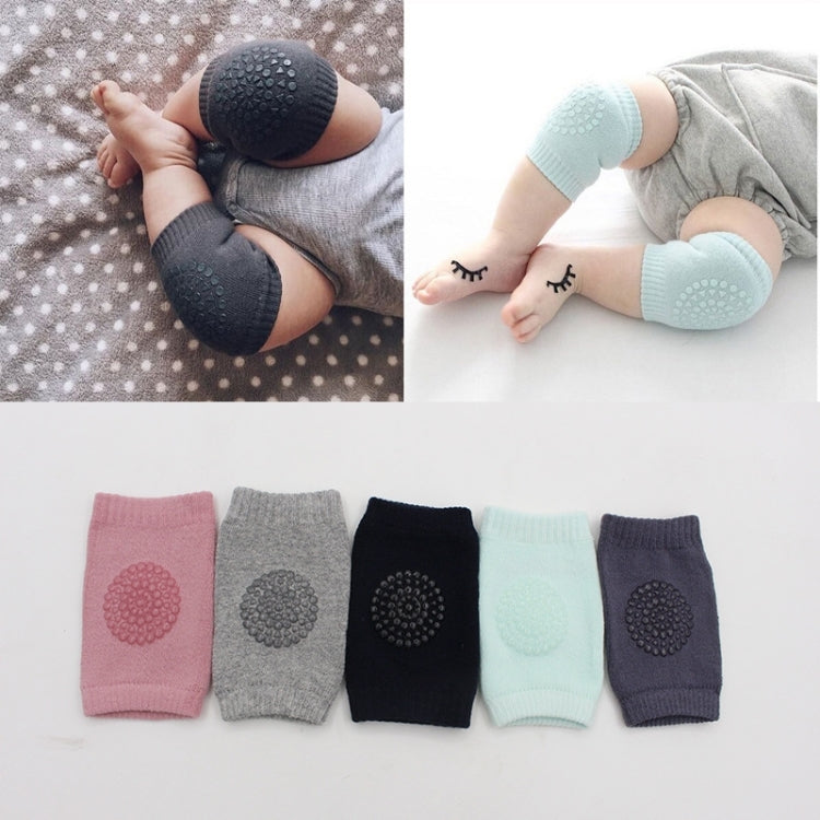One Pair Anti-slip Children Baby Crawling Walking Knee Guard Elbow Guard Protecting Pads, 12*9CM (Blue), 12*9CM (Light Grey), 12*9CM (Black), 12*9CM (Pink), 12*9CM (Green), 12*9CM (Grey)