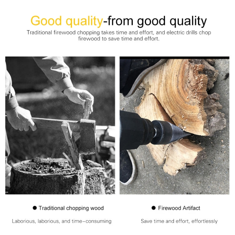 Household Domestic Woodcutter Drill Electric Wooden Split Cone Drill 42mm Square Shank, 42mm Square Shank
