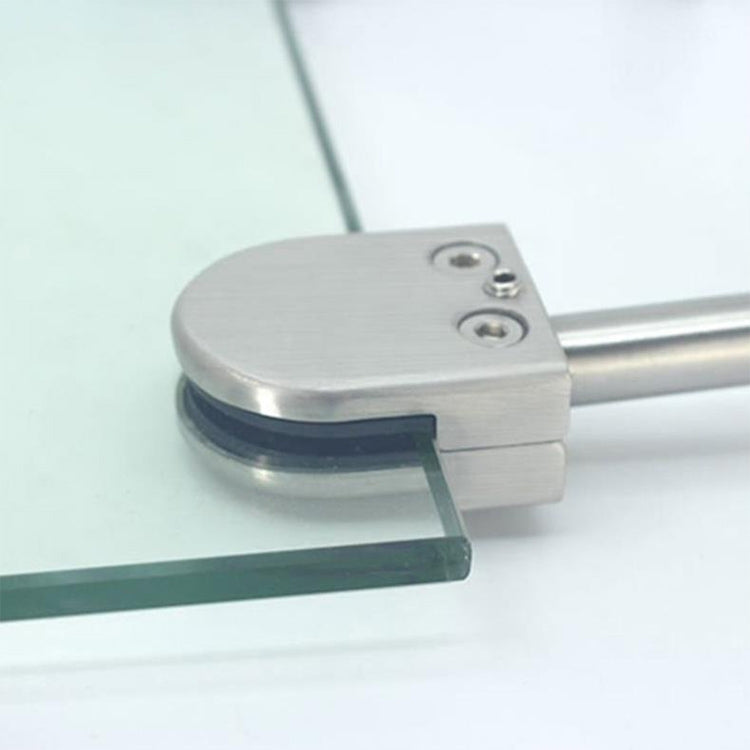 304 Stainless Steel Glass Fish Mouth Support Rod Fixing Clip with 14x40mm Rod, Specification: S, S, with 14x40mm Rod