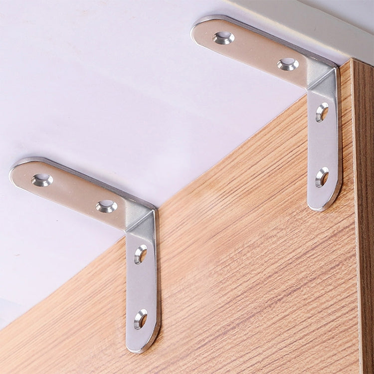 10pcs Stainless Steel 90 Degree Angle Bracket,Corner Brace Joint Bracket Fastener Furniture Cabinet Screens Wall (40mm), 40mm (10pcs)