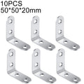 10pcs Stainless Steel 90 Degree Angle Bracket,Corner Brace Joint Bracket Fastener Furniture Cabinet Screens Wall (50mm), 50mm (10pcs)