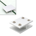 Aluminum Alloy Glass Combination Clamp Cabinet Partition Fixing Clip, 180 degrees Cliped 10-12mm, 180 degrees Cliped 10-12mm