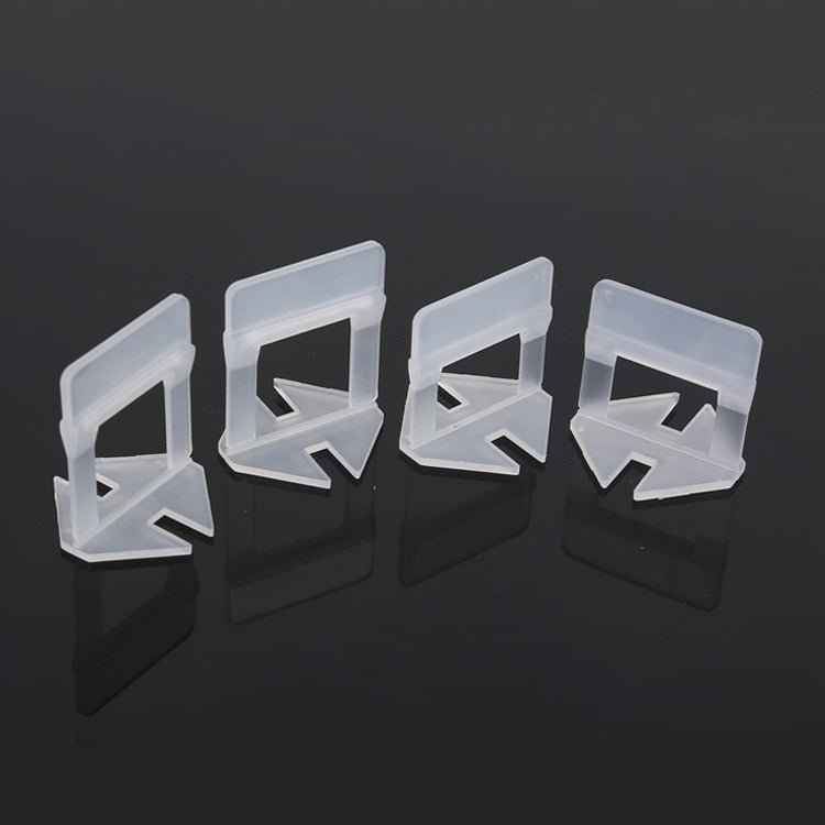 100 PCS 2.5mm Tile Leveling System Clips Kit Wall Floor Tile Spacer Tiling Tool for Paving Locator Tool OG6480, 2.5mm
